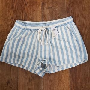 NWT Aerie Adjustable Drawstring Striped Shorts
